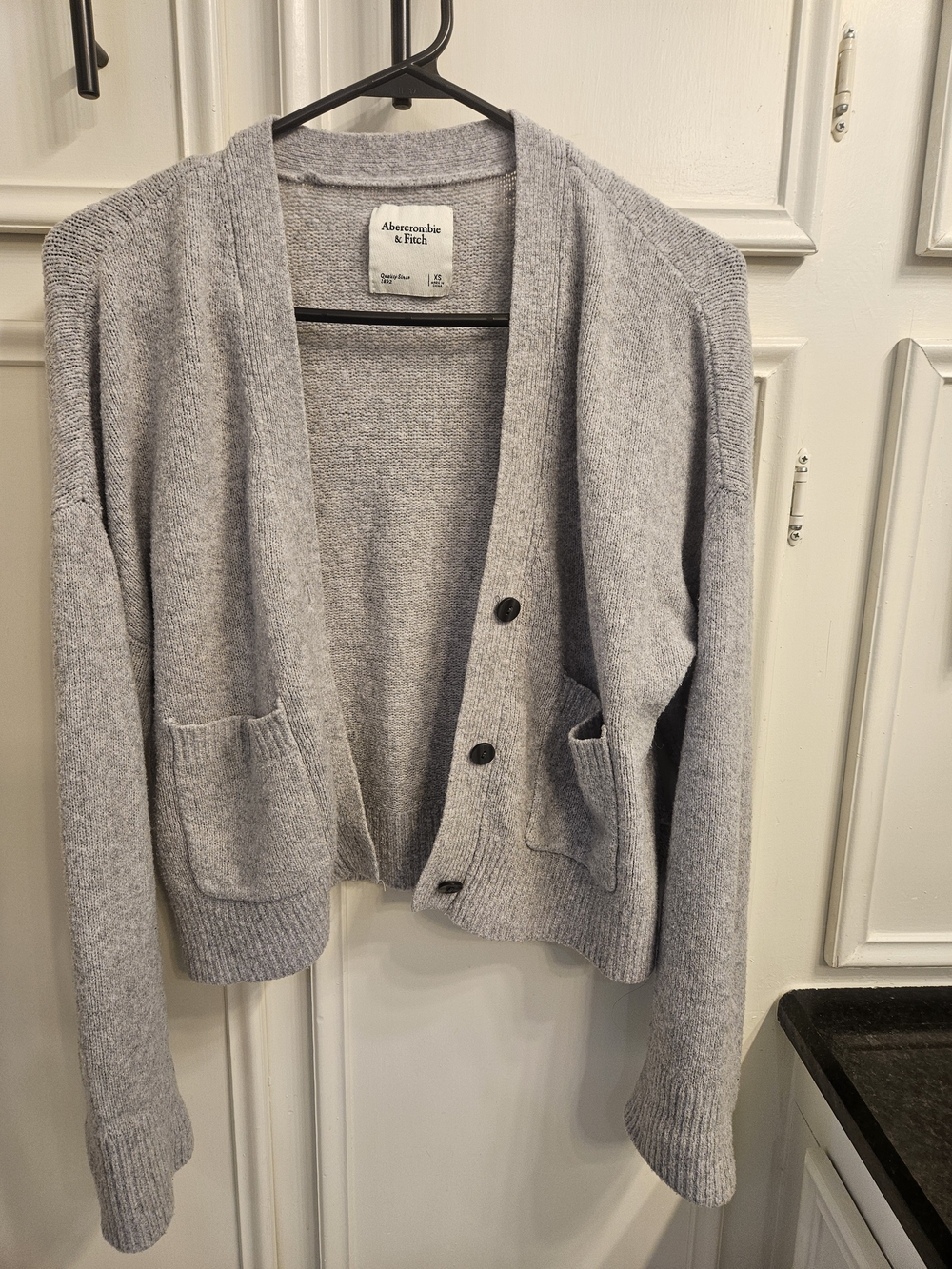 Abercrombie & Fitch Heather Gray Button Cardigan